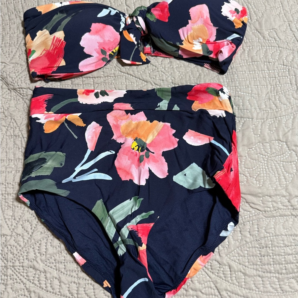 Floral Bikini Set sea folly NWOT